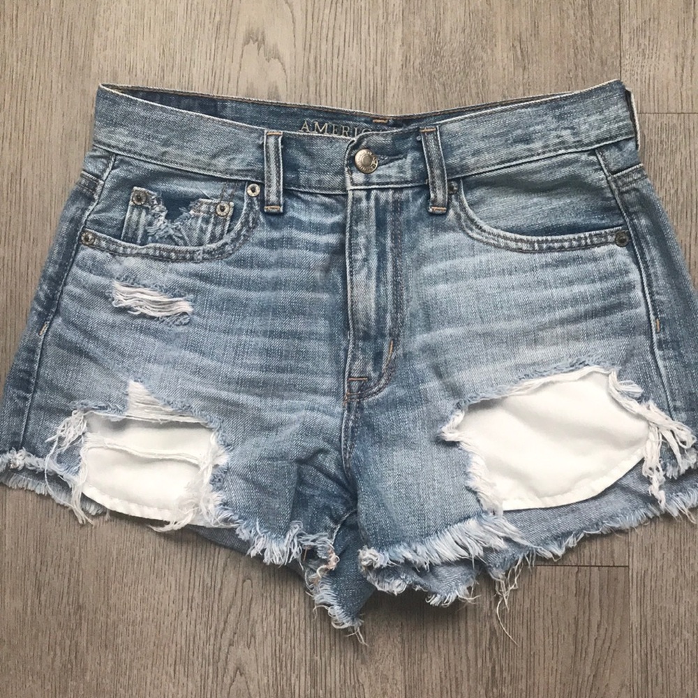 American Eagle High Waisted Denim Shorts